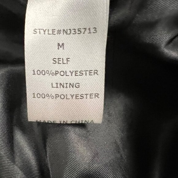 Lumiere Womens Checkered Coat Button Up Long Sleeve Tan/Black Sz Medium Pockets - Picture 9 of 9